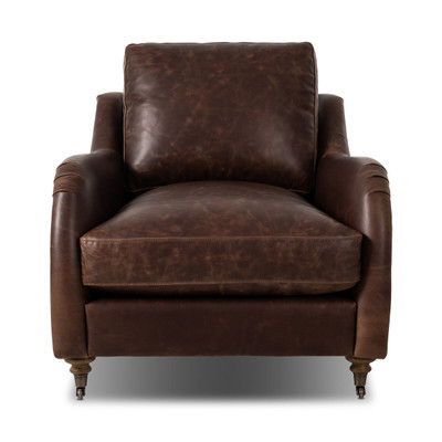 Amber Lewis x Four Hands Lynne Chair - Raleigh Cigar