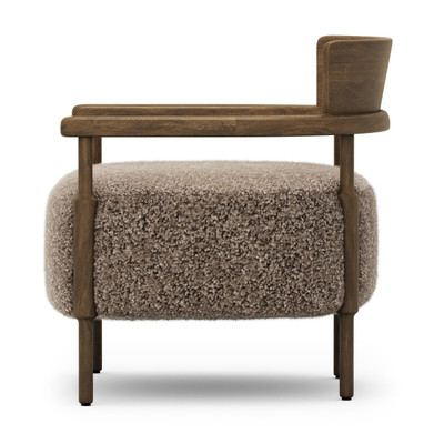 Amber Lewis x Four Hands Bennett Chair - Taupe Shearling