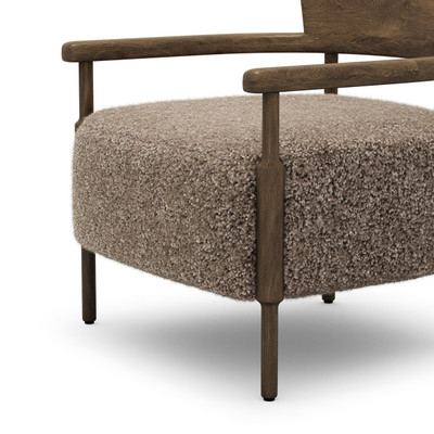 Amber Lewis x Four Hands Bennett Chair - Taupe Shearling