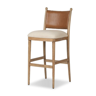 Amber Lewis x Four Hands Bella Bar Stool - Antwerp Natural