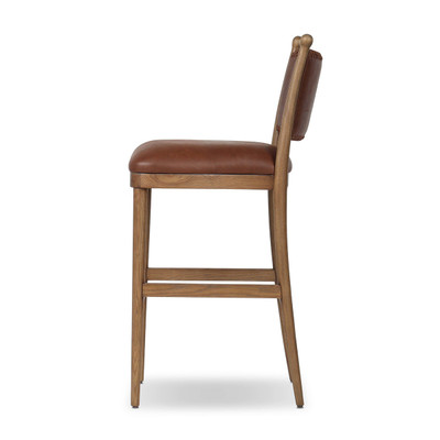 Amber Lewis x Four Hands Bella Bar Stool - Dulane Mahogany