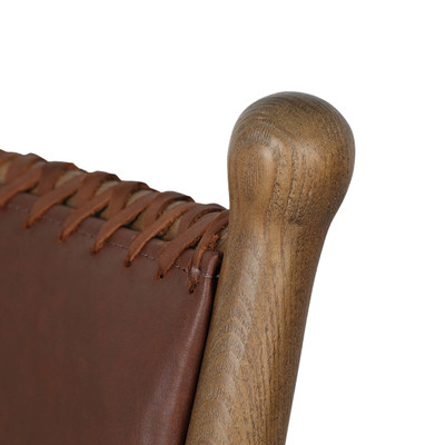 Amber Lewis x Four Hands Bella Bar Stool - Dulane Mahogany