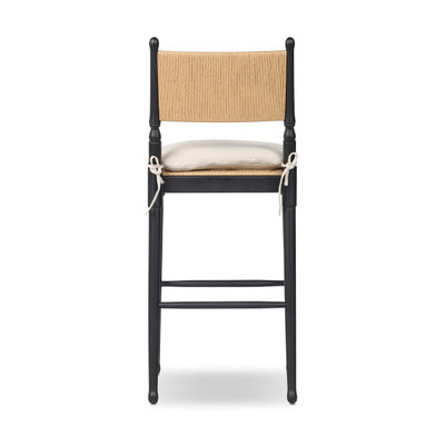 Amber Lewis x Four Hands Fayth Bar Stool with Cushion - Broadway Dune 1