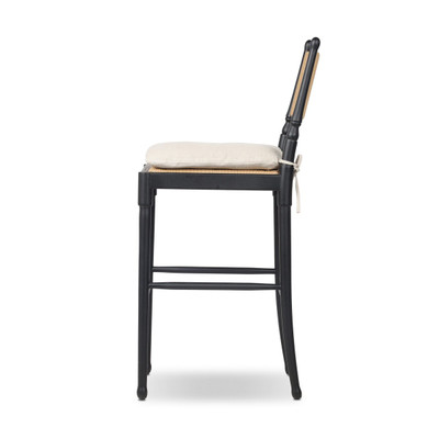 Amber Lewis x Four Hands Fayth Bar Stool with Cushion - Broadway Dune 1