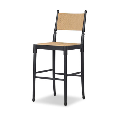 Amber Lewis x Four Hands Fayth Bar Stool - Stained Black Ash