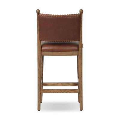 Amber Lewis x Four Hands Bella Counter Stool - Dulane Mahogany