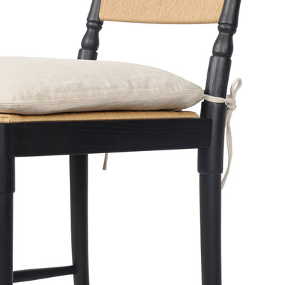 Amber Lewis x Four Hands Fayth Stool with Cushion - Broadway Dune