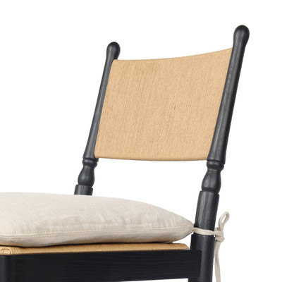 Amber Lewis x Four Hands Fayth Stool with Cushion - Broadway Dune