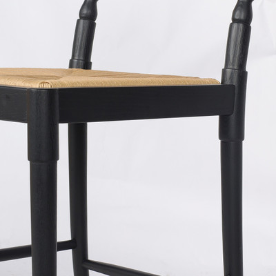 Amber Lewis x Four Hands Fayth Counter Stool - Stained Black Ash