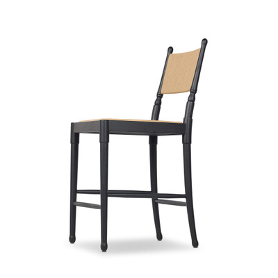 Amber Lewis x Four Hands Fayth Counter Stool - Stained Black Ash