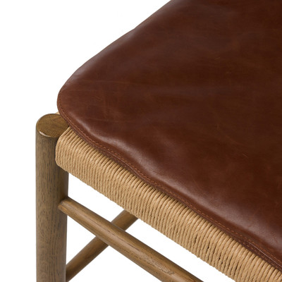 Amber Lewis x Four Hands Brielle Dining Chair w/ Cushion - Dulane Mahogany