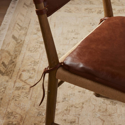 Amber Lewis x Four Hands Brielle Dining Chair w/ Cushion - Dulane Mahogany