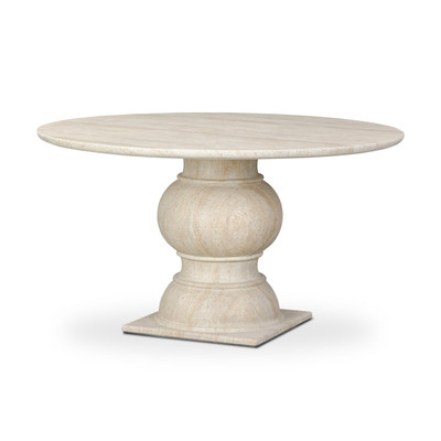 Amber Lewis x Four Hands Macalaster Dining Table - Faux Travertine