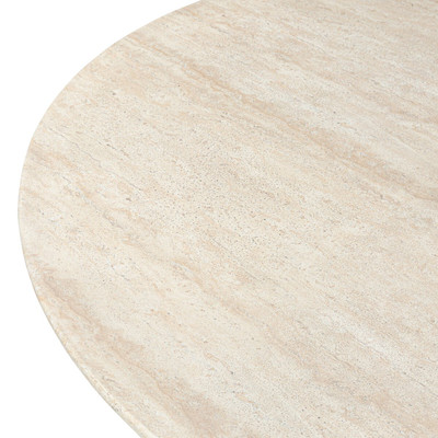 Amber Lewis x Four Hands Macalaster Dining Table - Faux Travertine