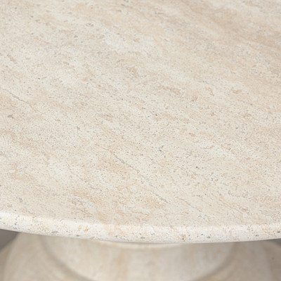 Amber Lewis x Four Hands Macalaster Dining Table - Faux Travertine