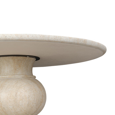 Amber Lewis x Four Hands Macalaster Dining Table - Faux Travertine