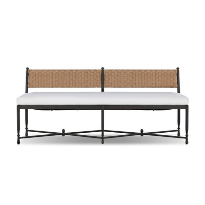 Amber Lewis x Four Hands Breton Outdoor Bench - Alessi Linen