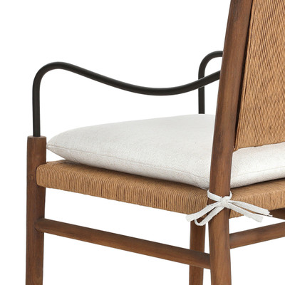 Amber Lewis x Four Hands Andover Outdoor Dining Chair - Alessi Linen