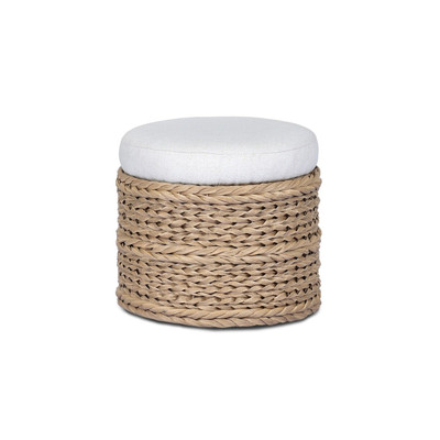 Amber Lewis x Four Hands Rowan Outdoor Ottoman - 18" - Alessi Linen