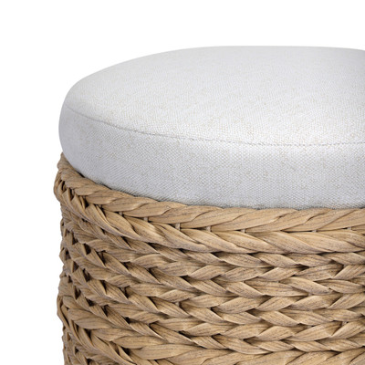 Amber Lewis x Four Hands Rowan Outdoor Ottoman - 18" - Alessi Linen