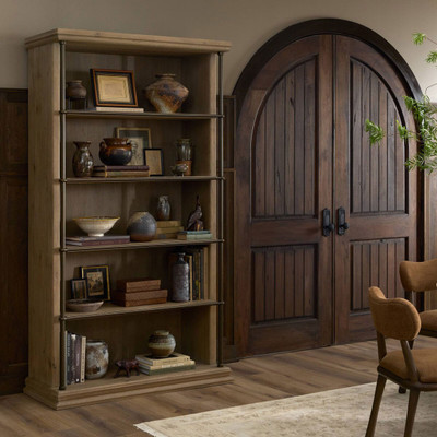 Amber Lewis x Four Hands Elsa Bookcase - Drifted Oak