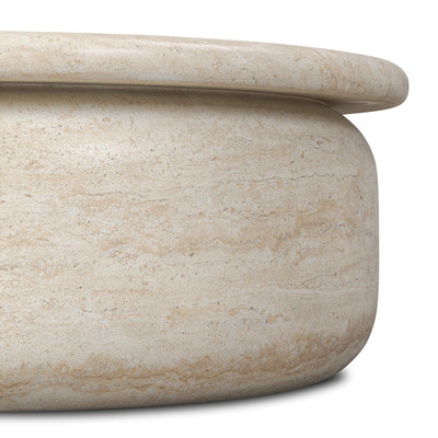 Amber Lewis x Four Hands Dayna Coffee Table - Faux Travertine
