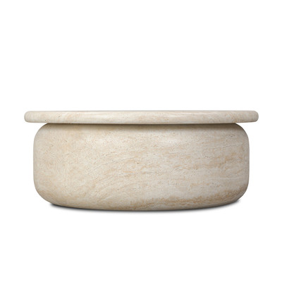 Amber Lewis x Four Hands Dayna Coffee Table - Faux Travertine