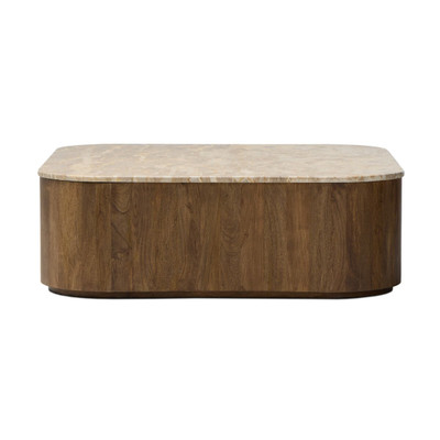 Amber Lewis x Four Hands Kamina Coffee Table - Fossil Marble