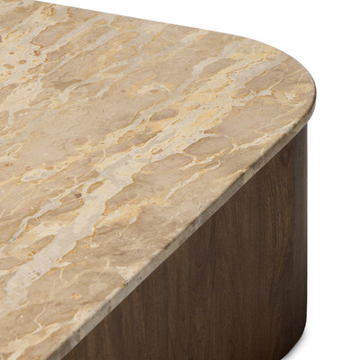 Amber Lewis x Four Hands Kamina Coffee Table - Fossil Marble