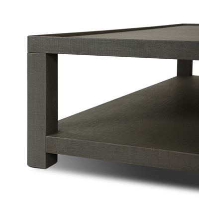 Amber Lewis x Four Hands Sasha Coffee Table - Dark Green Lacquered Linen