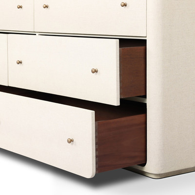 Amber Lewis x Four Hands Paula 6 Drawer Dresser - Beige Painted Linen