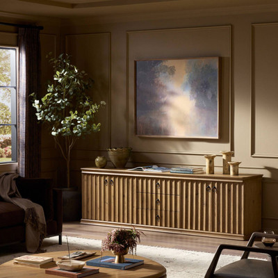 Amber Lewis x Four Hands Cambra Media Console - Drifted Oak