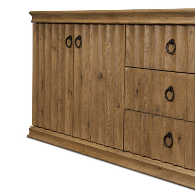 Amber Lewis x Four Hands Cambra Media Console - Drifted Oak