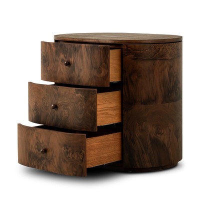 Amber Lewis x Four Hands Raisa Nightstand - Walnut Burl