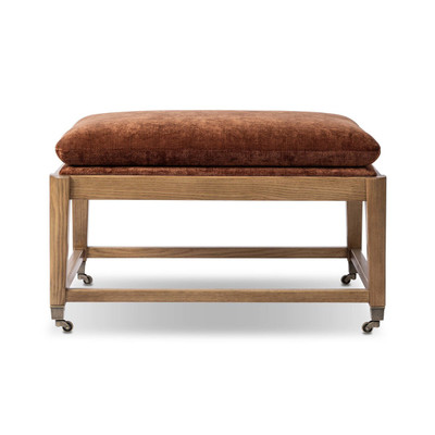 Amber Lewis x Four Hands Eleanor Accent Stool - Altair Sienna