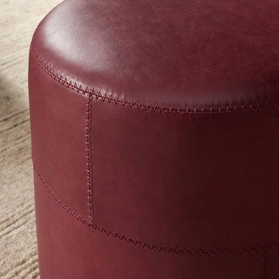 Amber Lewis x Four Hands Camino Ottoman - Dulane Burgundy