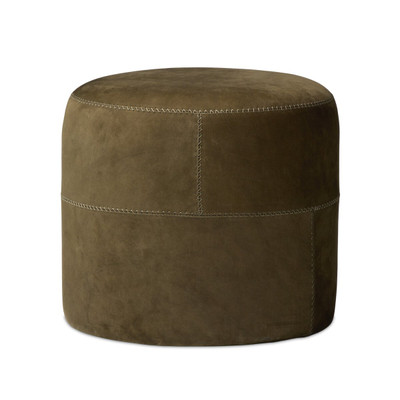 Amber Lewis x Four Hands Camino Ottoman - Nubuck Olive