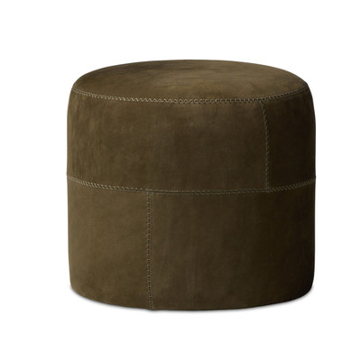 Amber Lewis x Four Hands Camino Ottoman - Nubuck Olive