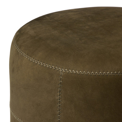 Amber Lewis x Four Hands Camino Ottoman - Nubuck Olive