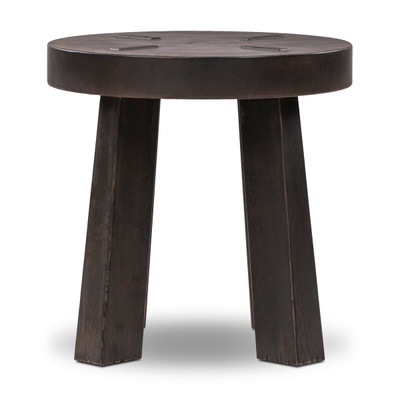 Amber Lewis x Four Hands Sadira End Table - Burnt Oak Veneer