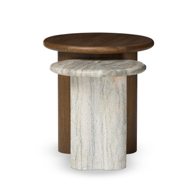 Amber Lewis x Four Hands Waylie Nesting End Tables - Rustic Fawn
