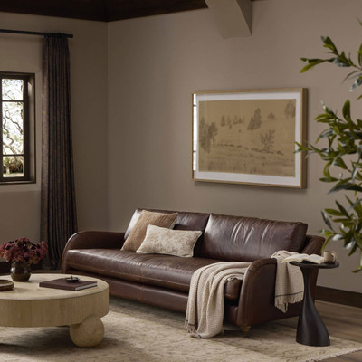Amber Lewis x Four Hands Lynne Sofa - Raleigh Cigar