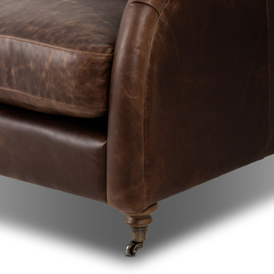 Amber Lewis x Four Hands Lynne Sofa - Raleigh Cigar