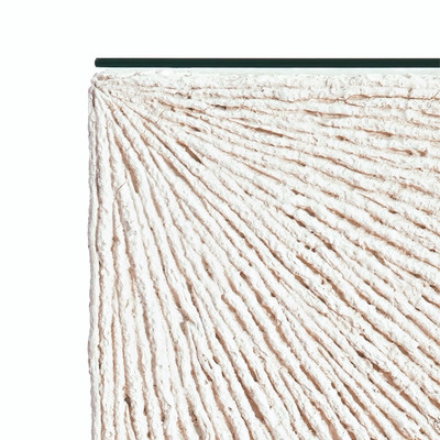Bernhardt Tenerife Square Coco Twig Outdoor Cocktail Table