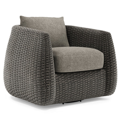 Bernhardt Sarene Outdoor Swivel Chair - Grey
