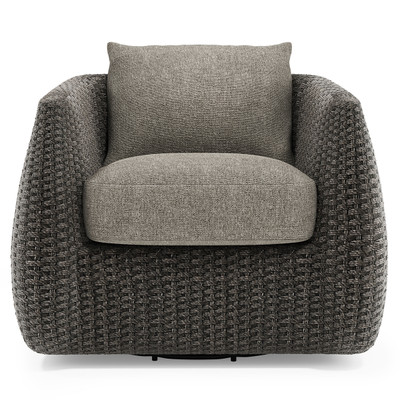 Bernhardt Sarene Outdoor Swivel Chair - Grey