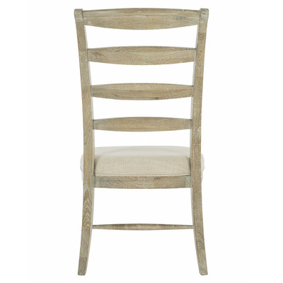 Bernhardt Rustic Patina Ladderback Side Chair in Sand Finish