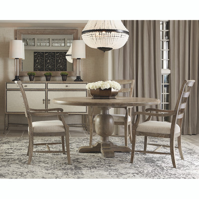 Bernhardt Rustic Patina Ladderback Side Chair in Sand Finish