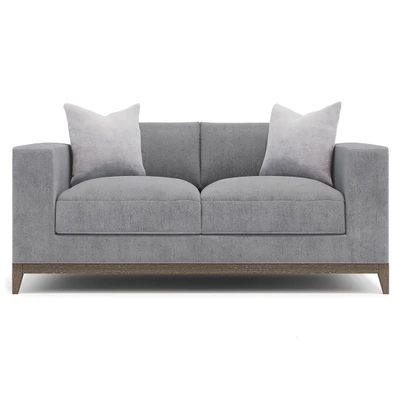 Bernhardt Noel Grey Fabric Loveseat