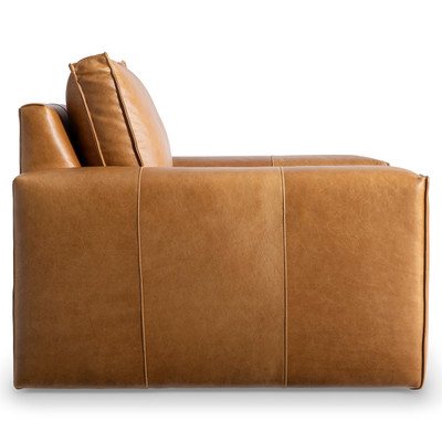 Bernhardt Nest Leather Swivel Chair